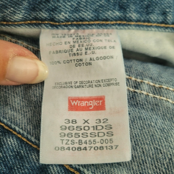 Men's Wrangler Jeans 38 x 32 - Picture 4 of 4